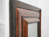 Classic Italian rectangular wooden wall mirror