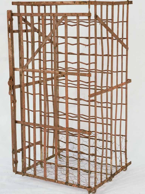 Charming, 19th-Century French Iron Wine Cage