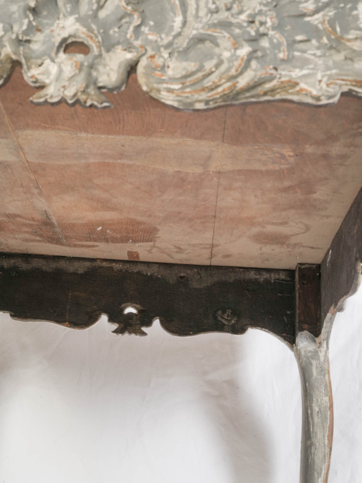 18th-Century French Louis XV Painted Side Table - 27½" x 33"