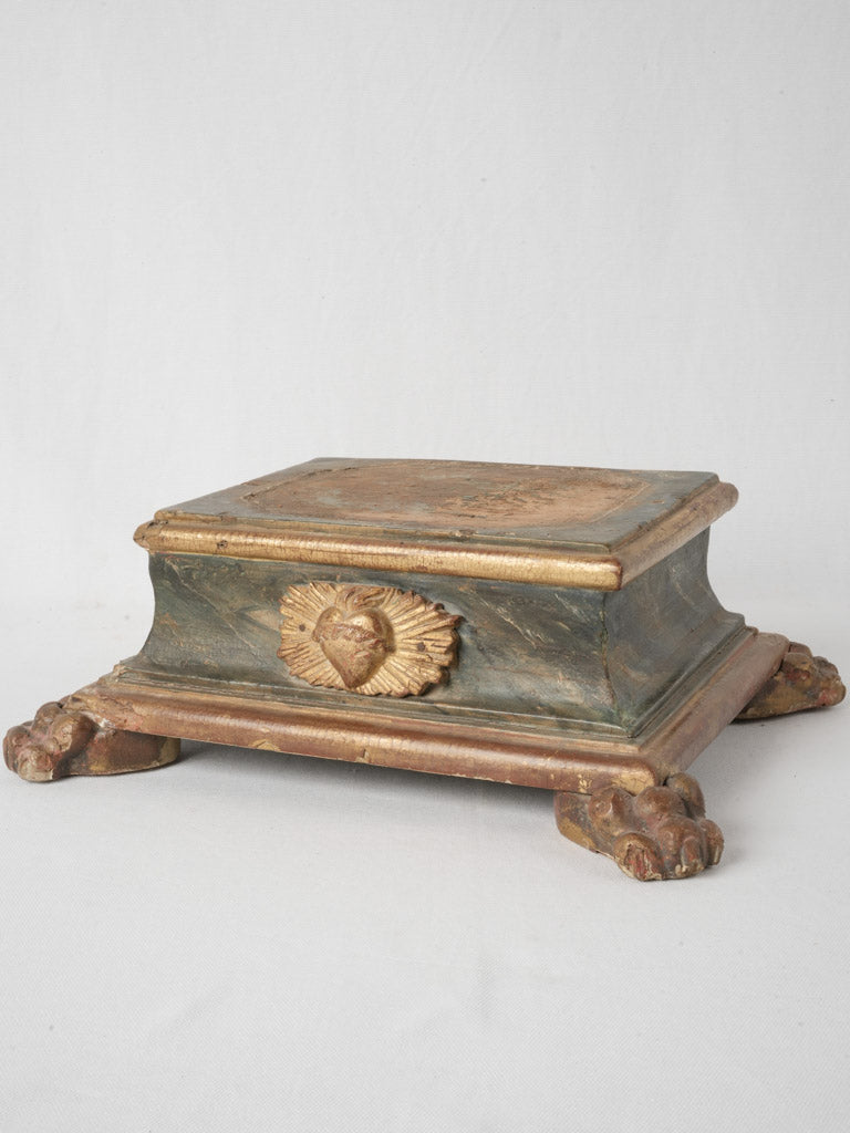 Antique 18th-century French wood pedestal