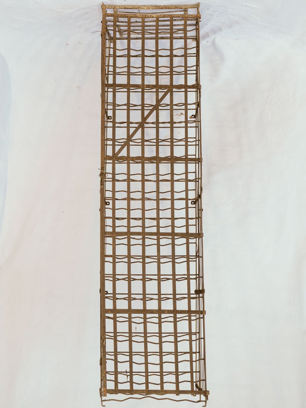 Russet-colored tall vintage wine cage