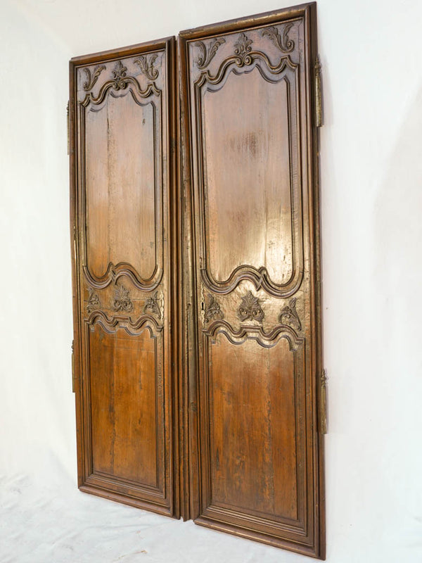 Aged French carved doors