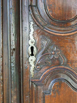 Vintage aged wooden entryway doors