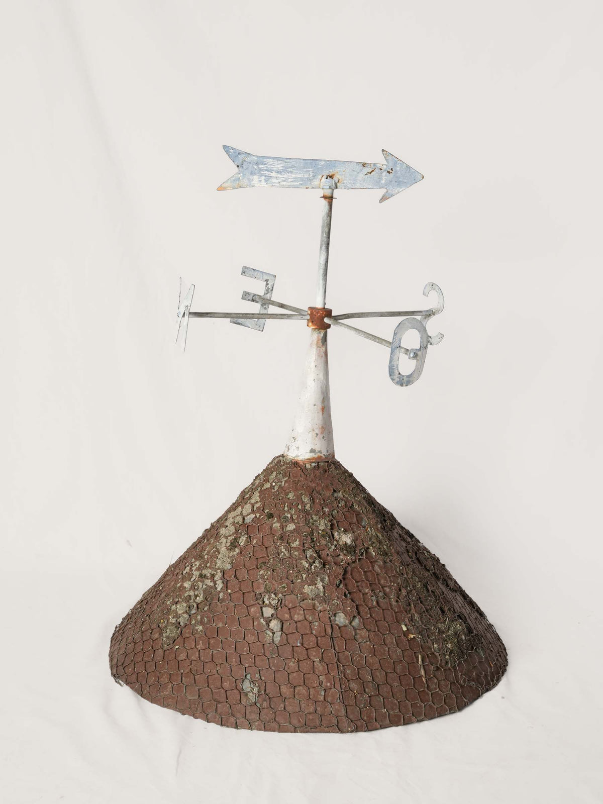 Mid-20th-Century French Weather Vane w/ Conical Roof Fitting - 43¼"