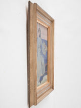 Preliminary painting - Portrait of a lady on a blue sofa - Eugen Spiro (1874-1972) 1902 - 16¼" x 13"