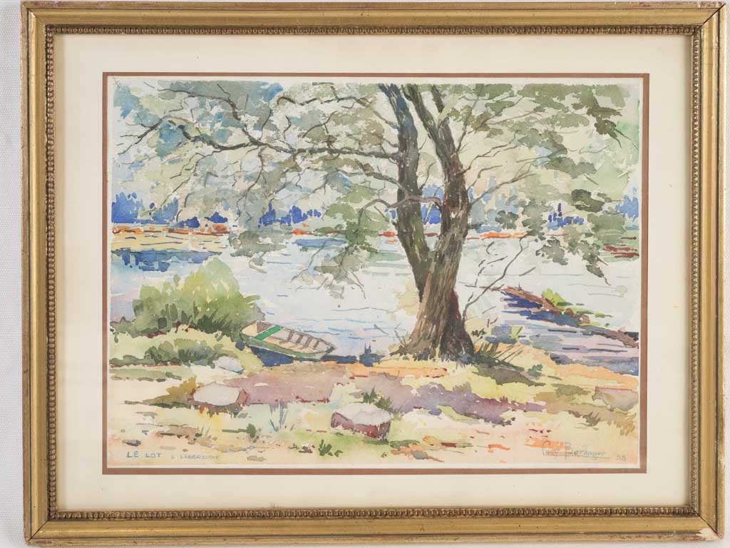 Original Louis Beranger Watercolor Masterpiece