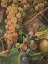 Pair of Still life Chromolithographs - hanging fruit bouquets 25¼" x 13½"