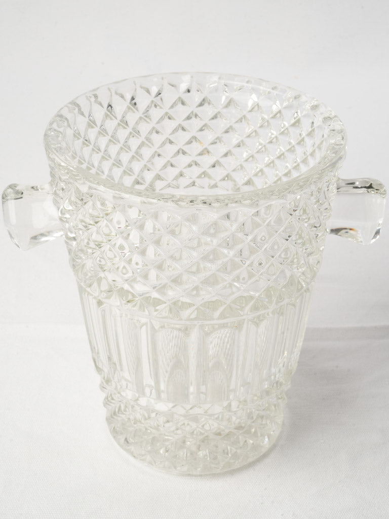 1970s diamond pattern champagne holder