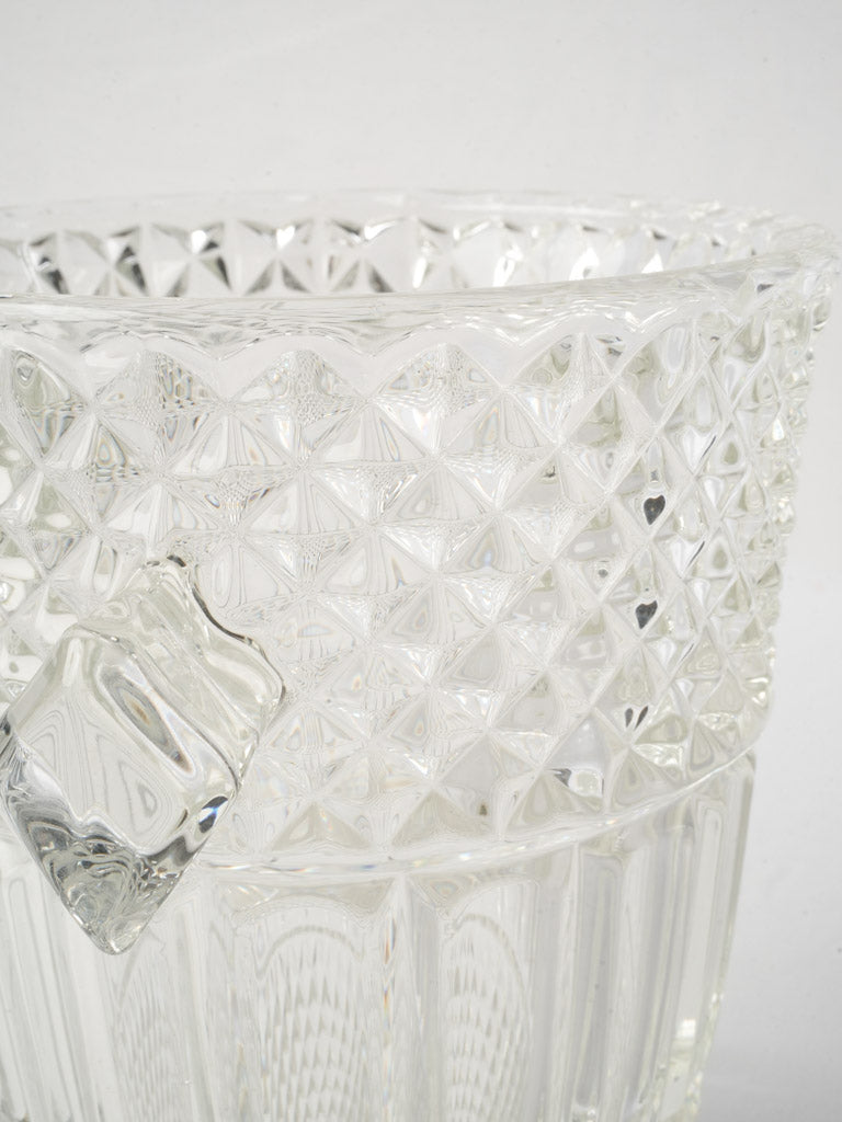 Sculptural French crystal wine chiller
