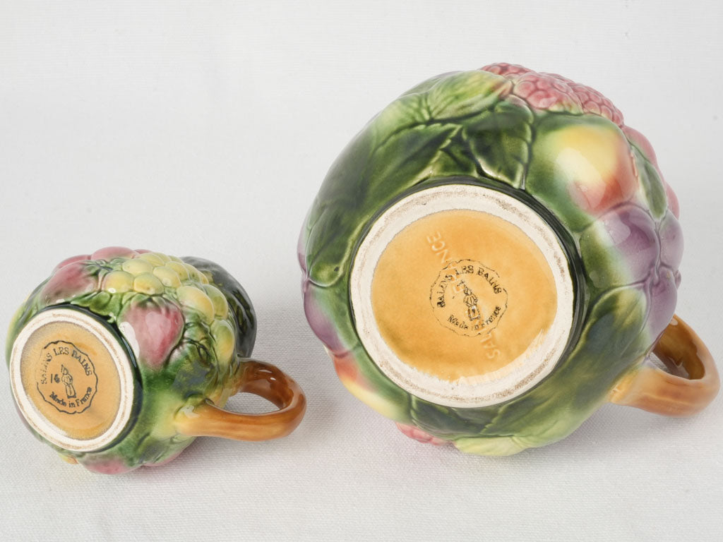 Hand-painted whimsical drinkware set  