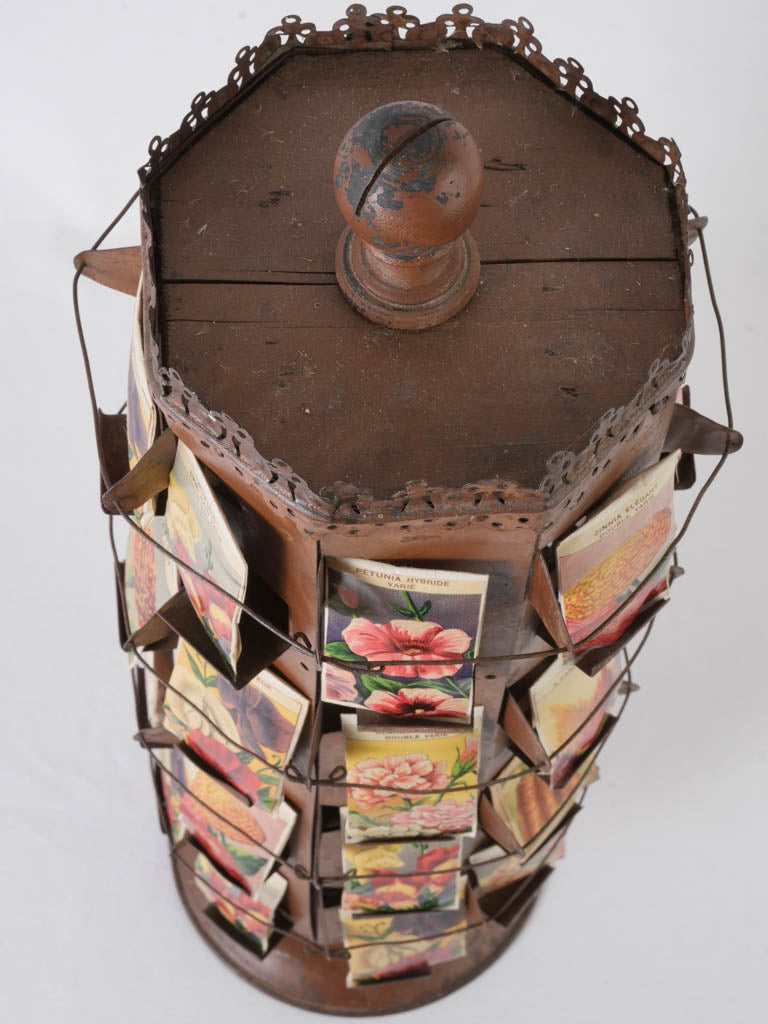 Vintage Small Seed Packet Display Stand