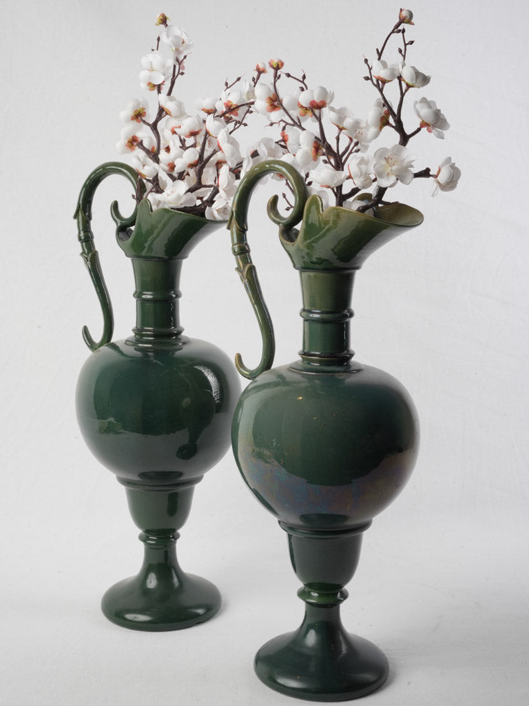 Antique Italian ceramic ewers
