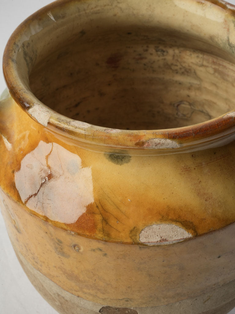 Timeless glazed French clay vessel  