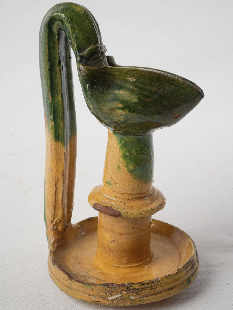 Charming antique-style pottery lamp