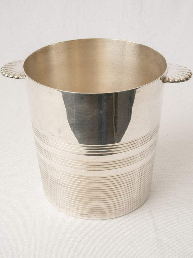 Elegant silver-plated beverage cooler   