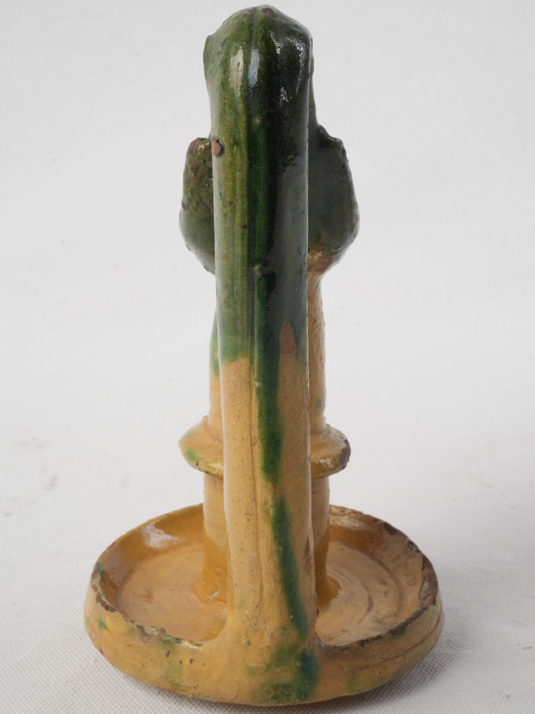 Olive green ochre accent piece