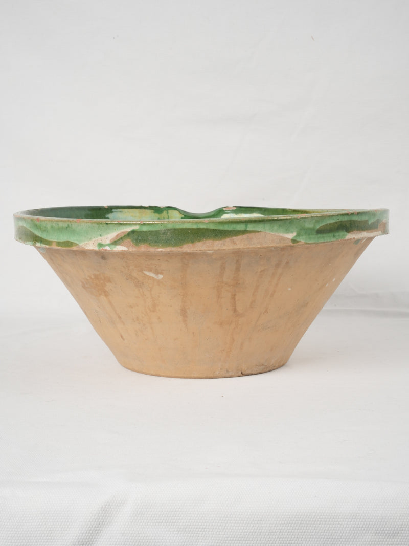 Aged tian bowl with beak
