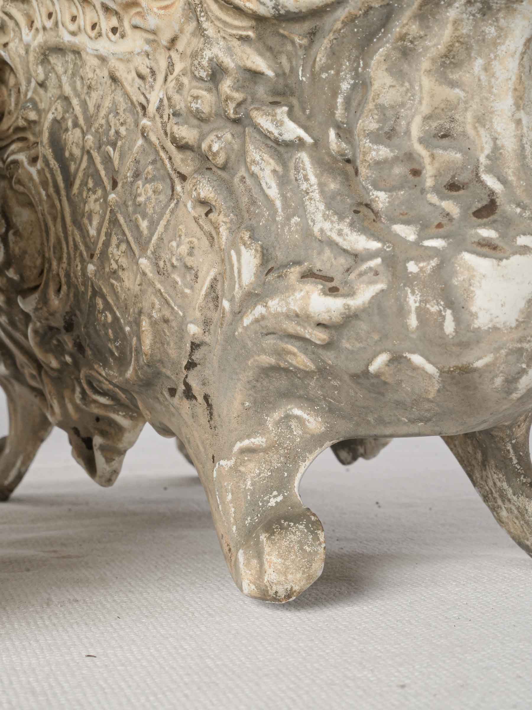 Pair of Early 20th-Century Rococo Style Cast Iron Planters - 12½"