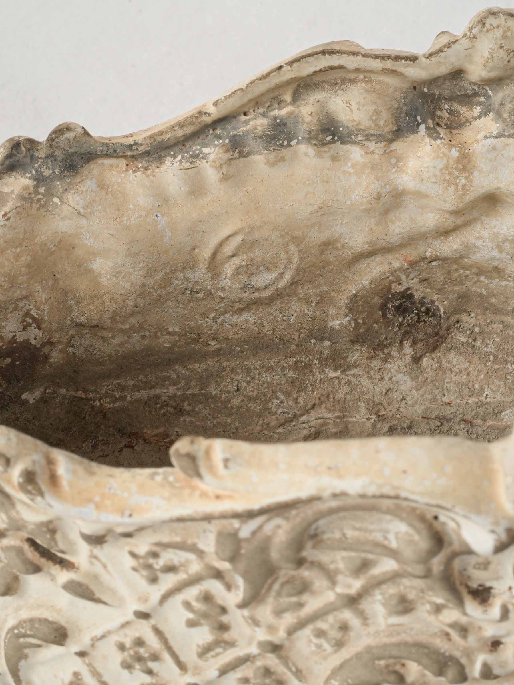 Pair of Early 20th-Century Rococo Style Cast Iron Planters - 12½"