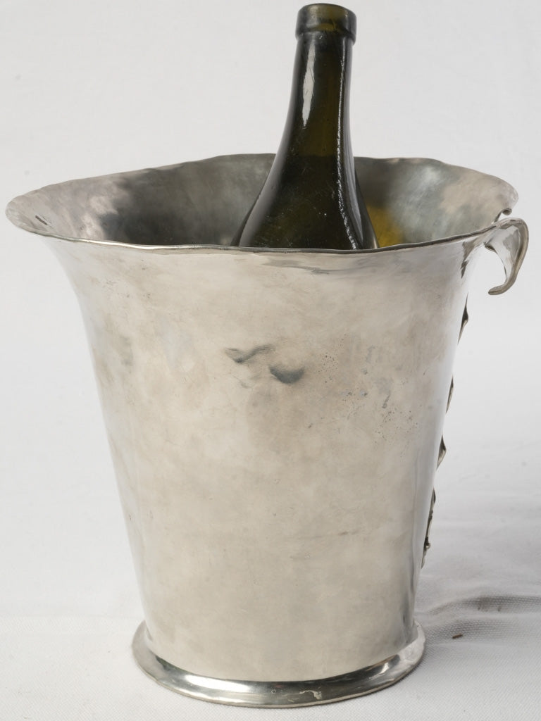 Expressive form pewter vintage vase