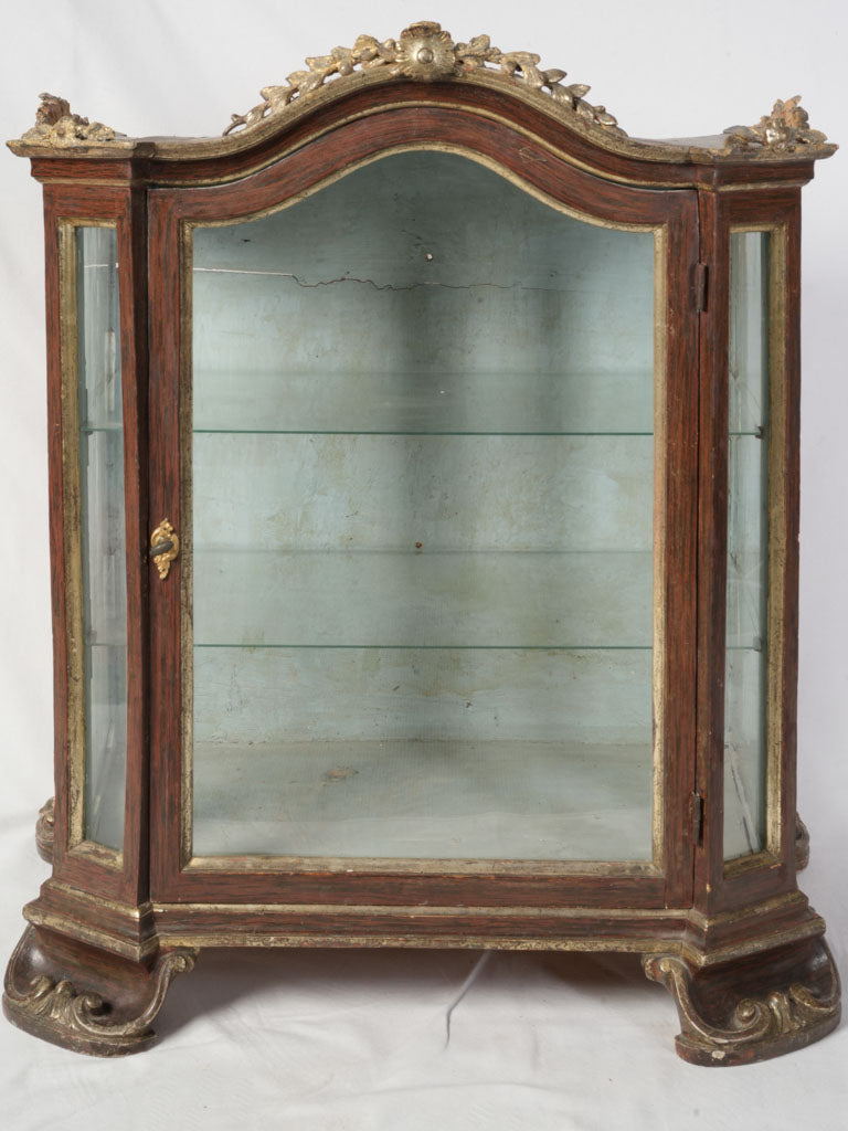 Ornate 18th-century display cabinet