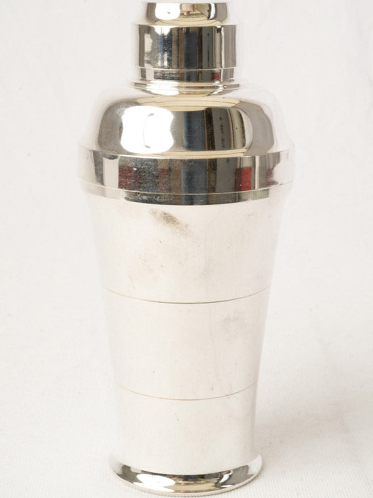 Mid-century silver shaker with patina  