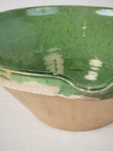 Delightful emerald green fruit bowl