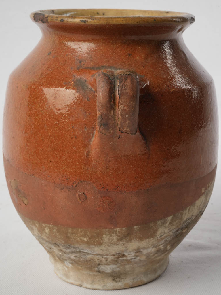 Rustic 19th-century French storage jar  