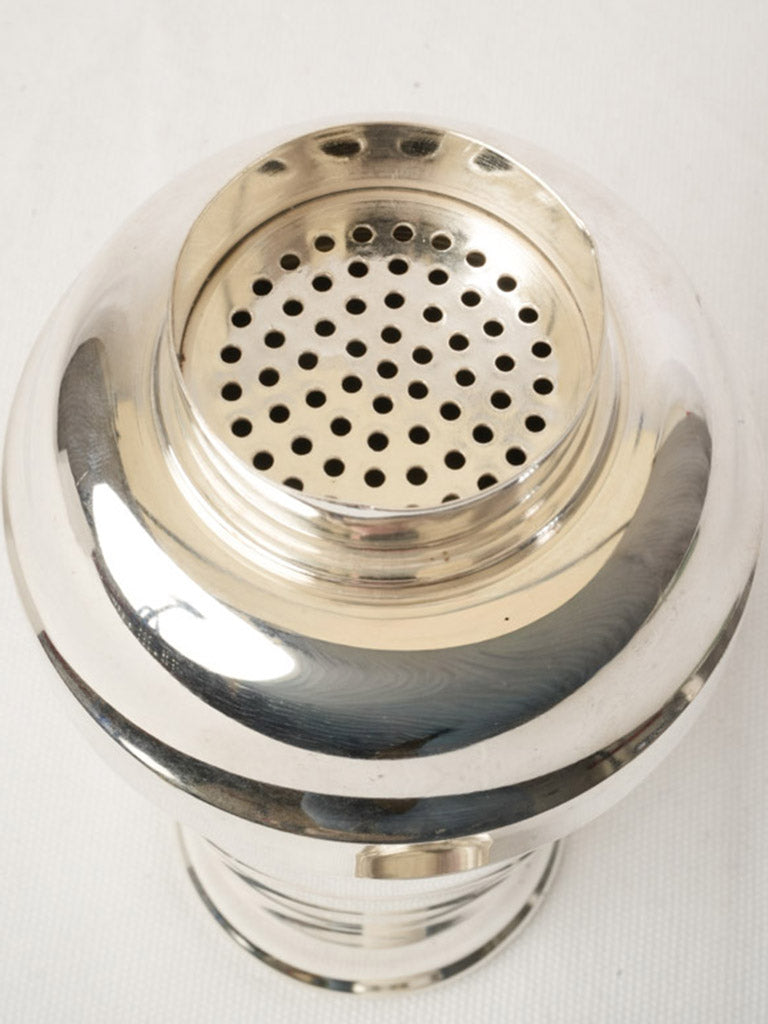 Elegant silver-plated French shaker  