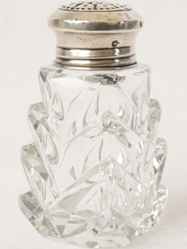 French Art Deco Glass Sugar Shaker - 4¾"