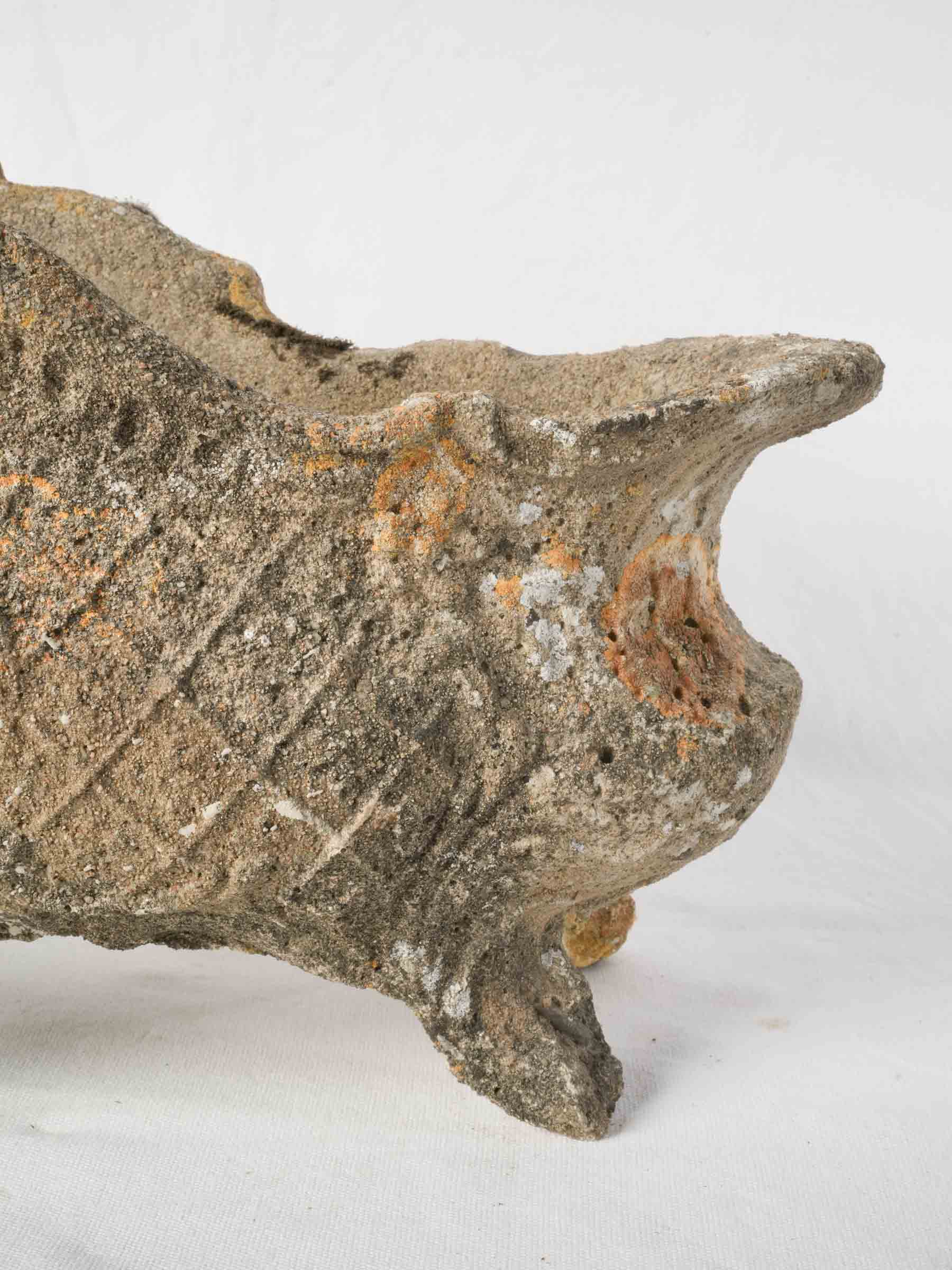 Early to Mid-20th Century Molded Concrete Planter in the Rococo Revival Taste - 11½" x 24"