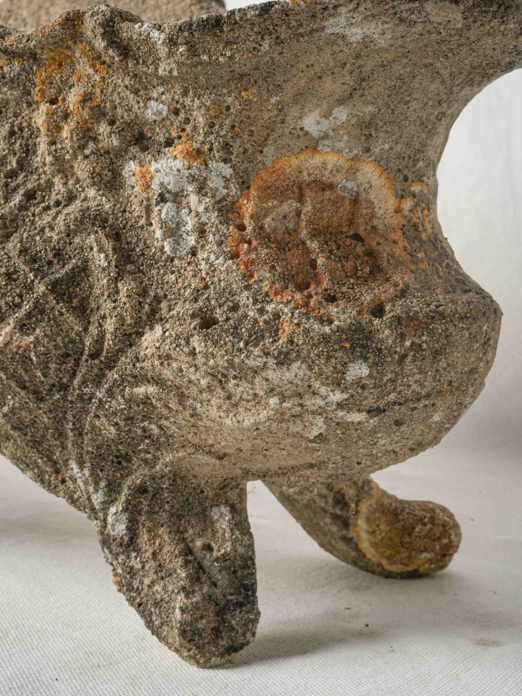 Early to Mid-20th Century Molded Concrete Planter in the Rococo Revival Taste - 11½" x 24"