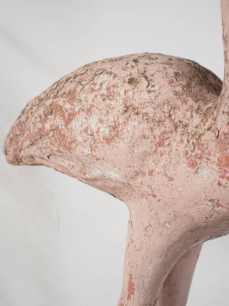 Early 20th-century flamingo yard sculpture