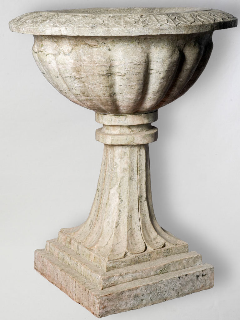 Stunning antique marble garden basin