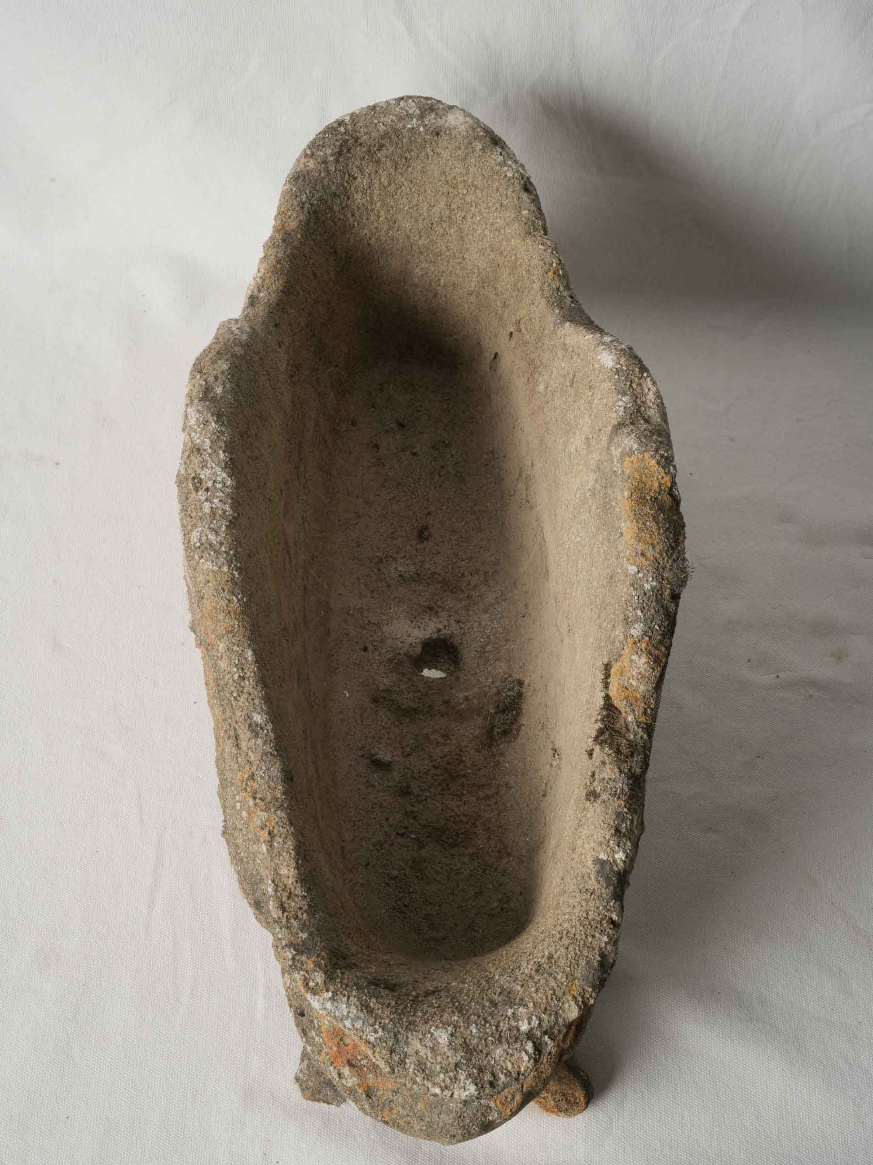 Early to Mid-20th Century Molded Concrete Planter in the Rococo Revival Taste - 11½" x 24"