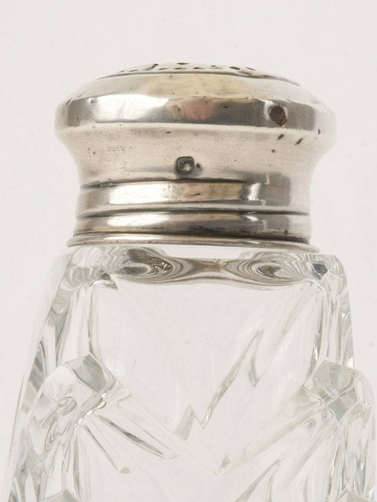 French Art Deco Glass Sugar Shaker - 4¾"