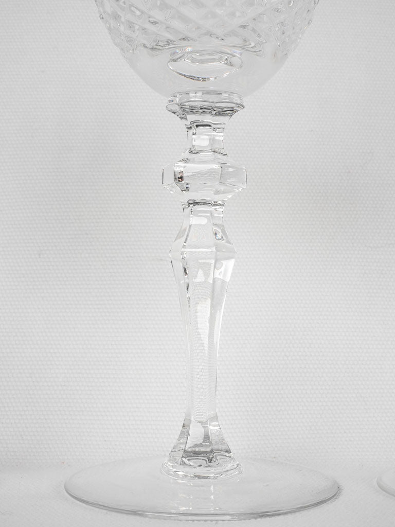 Vintage Lorraine Crystal stemware - 36 pieces
