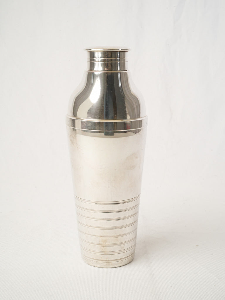 French Art Deco Silver-Plated Cocktail Shaker - 10¾"