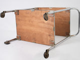 Chic 1970s chrome serving trolley