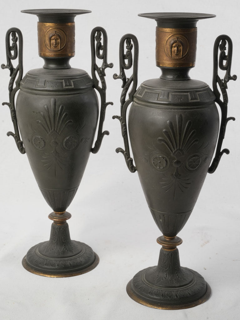 Detailed Amphora Style Vases  