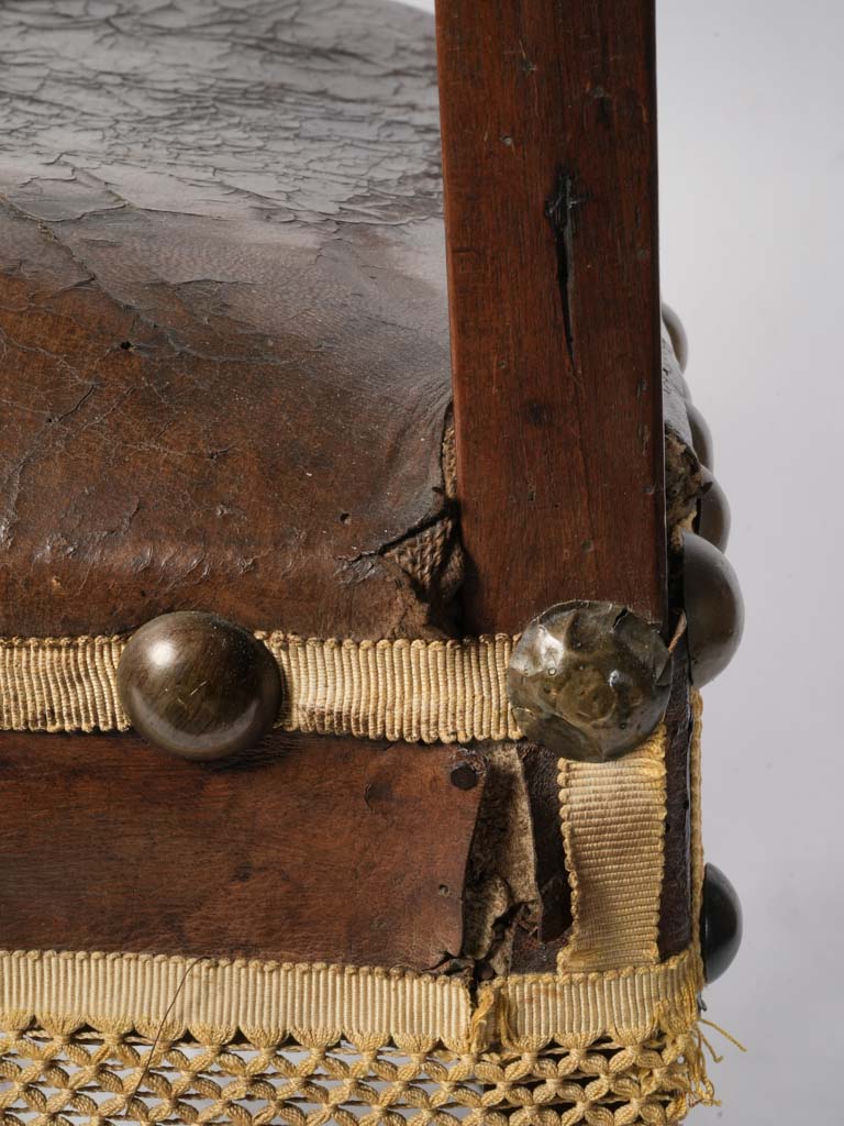 Elaborate design wooden armchair  