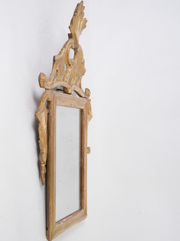 Gilded 19th-century Italian decorative mirror