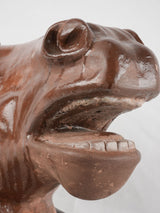 Life-size horse head sculpture from a French butcher- 1940s
