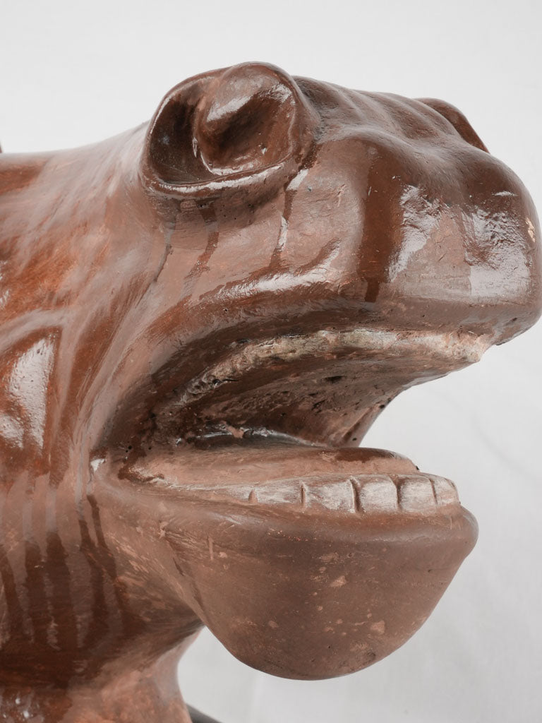 Life-size horse head sculpture from a French butcher- 1940s