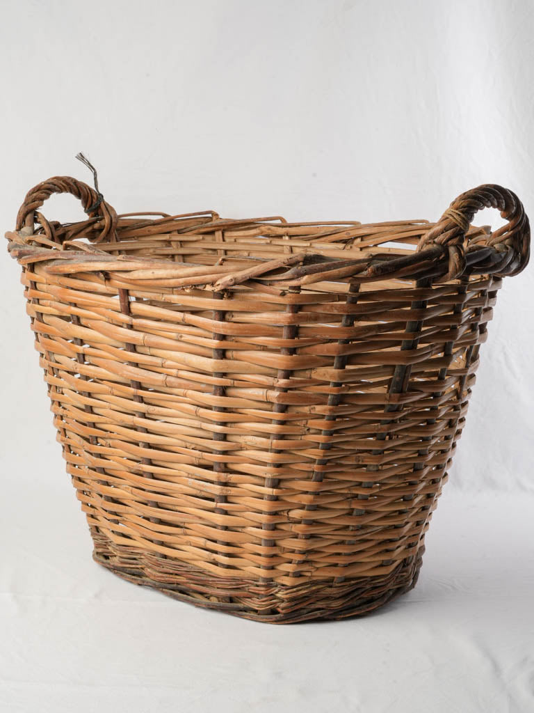 Rustic antique wicker basket