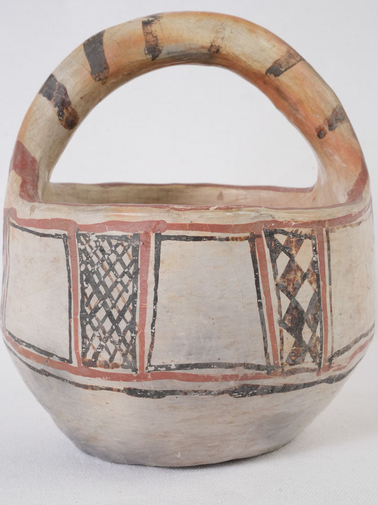 Geometric motif vintage Berber bowl