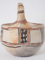 Aged artisanal Berber pottery bowl