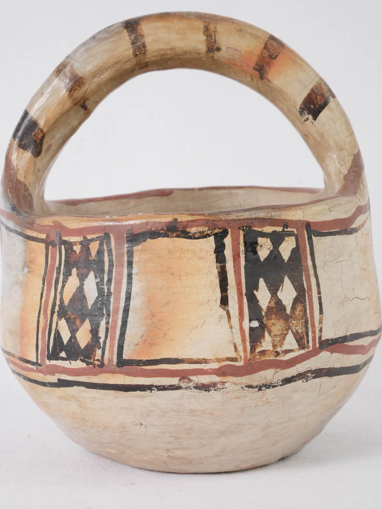 Ornate traditional Berber ceramic bowl