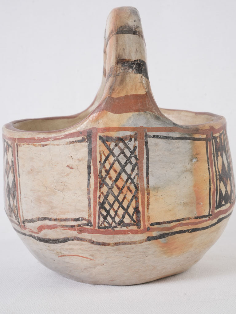 Colorful 19th-century artisans Berber bowl