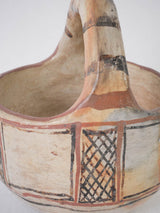 Hand-painted vintage Berber ceramic bowl